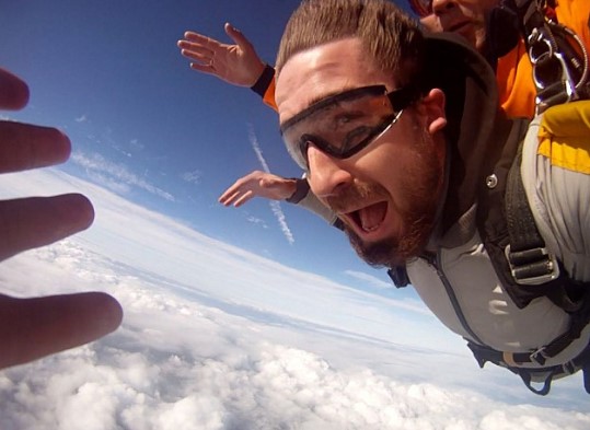 Baptême de chute libre avion