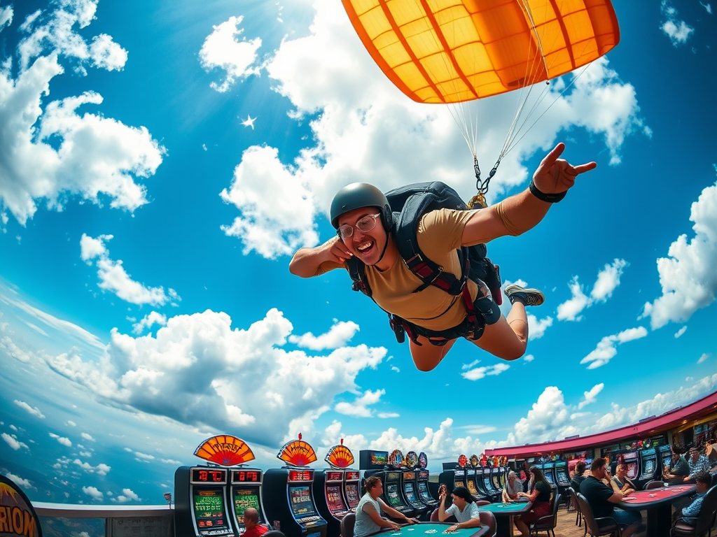 Parachute et Jeux de Casino